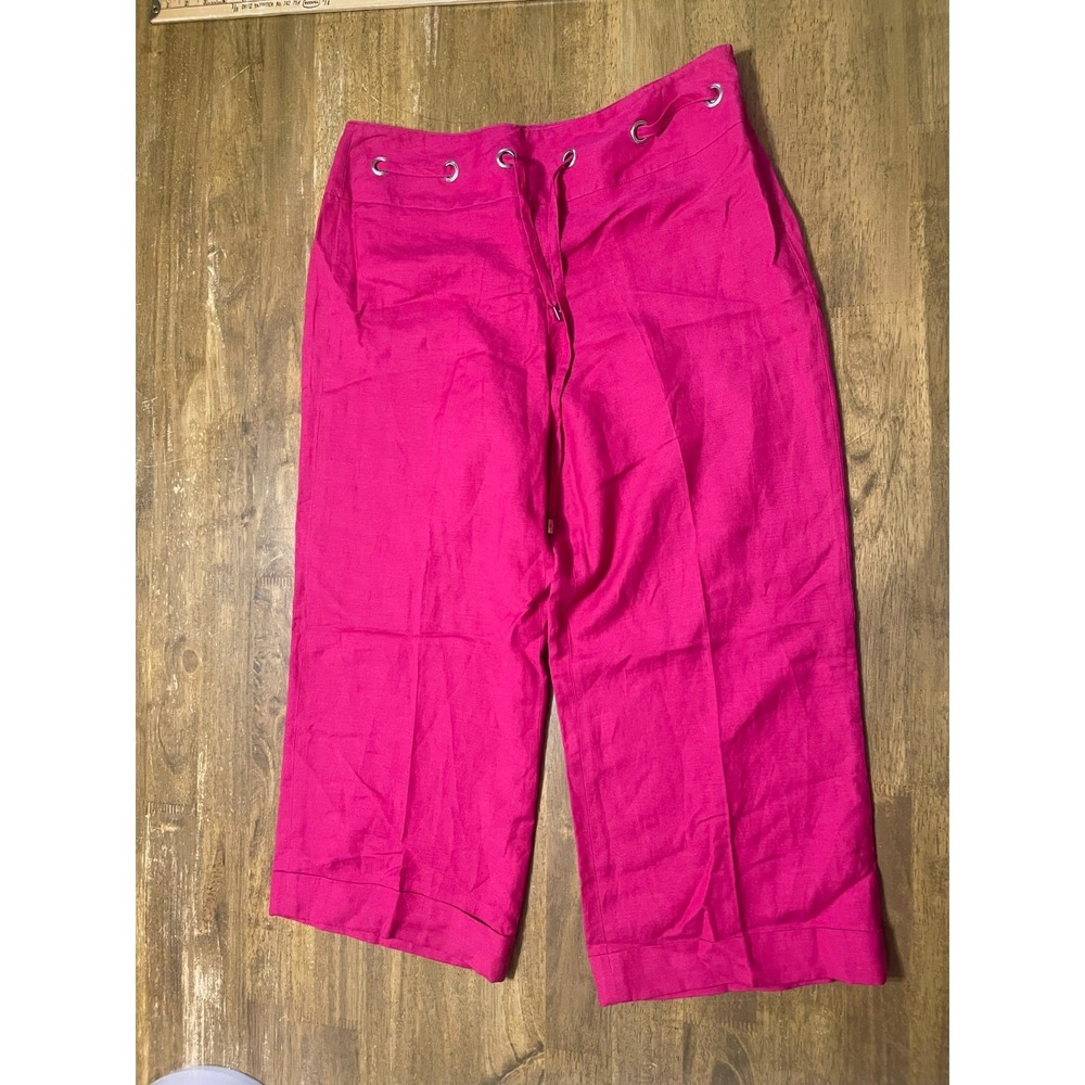 Pantalogy Pants, Women's Size 12, Pink, Pleated, Straight Leg